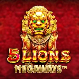 5 Lions Megaways logo by Pragmatic Play at Tombriches Casino