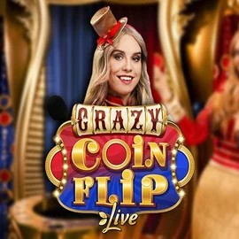 Try Crazy Coin Flip slot by Evolution on tombrichesonline.com – logo image