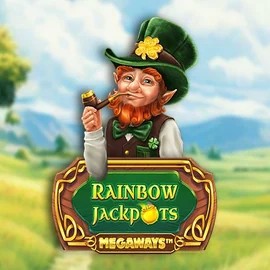 Rainbow Jackpots Megaways slot visual from Red Tiger Gaming available on tombrichesonline.com