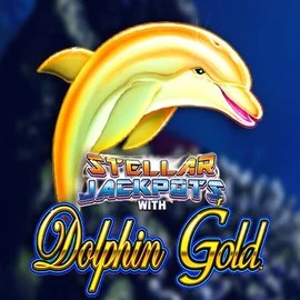 Jackpots logo of Dolphin Gold with Stellar Jackpots from Lightning Box Game at Tombriches Casino